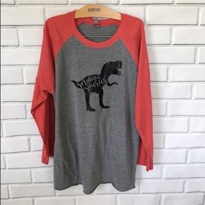 MamaSaurus Comfort Baseball Tee